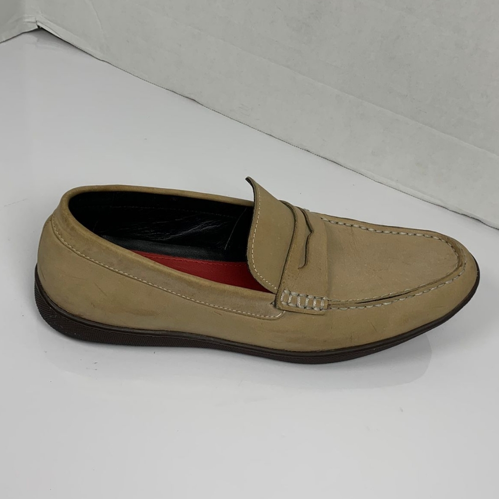 Bugatchi Men's Tan Brown Slip On Loafer Shoe Size 9